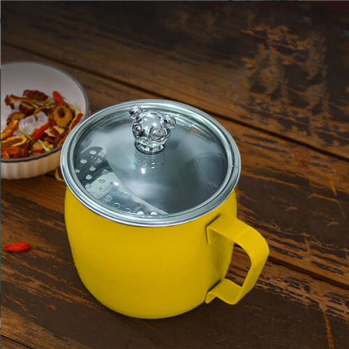 Stainless Steel Tea Infuser Cup Crescent Shape 304 1