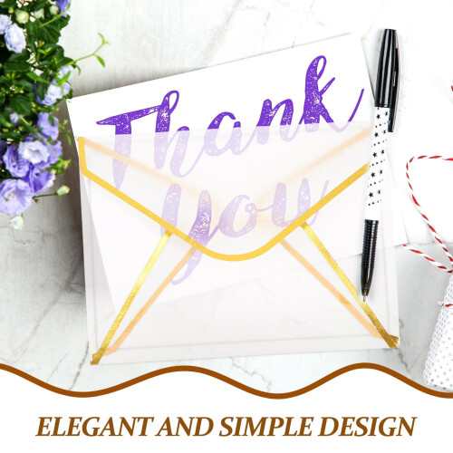 Envelopes de convite transparentes para eventos elegantes. 2