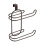 Toilet Paper Holder Over Tank Double Layer Black 2