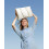 Laptoptas voor dames, 15,6 inch, waterdicht, beige 5