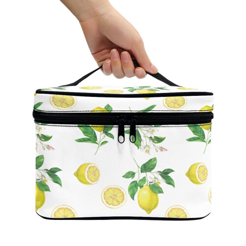 Trousse de maquillage portable avec porte-pinceaux 2