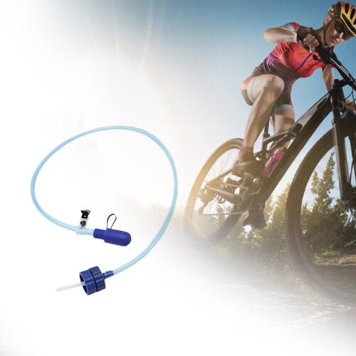 Fietsbidon met drinkslang en dubbele adapter 2