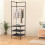 Freestanding Coat Rack with 2 Shelves for Entryway 4