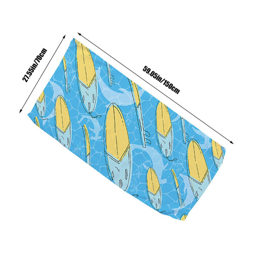 Serviette de plage en microfibre anti-sable 76 x 152 cm 2
