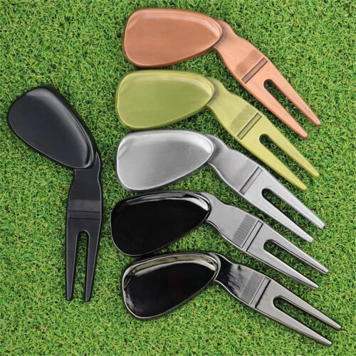 Golf Ball Marker Alloy Curved Spike 1 Piece 1