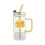 Verre carré transparent avec anse nouée 400 ml 1