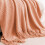 Fringe Decorative Throw Blanket Acrylic Knitted 67.7x50 4