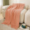 Fringe Decorative Throw Blanket Acrylic Knitted 67.7x50 5