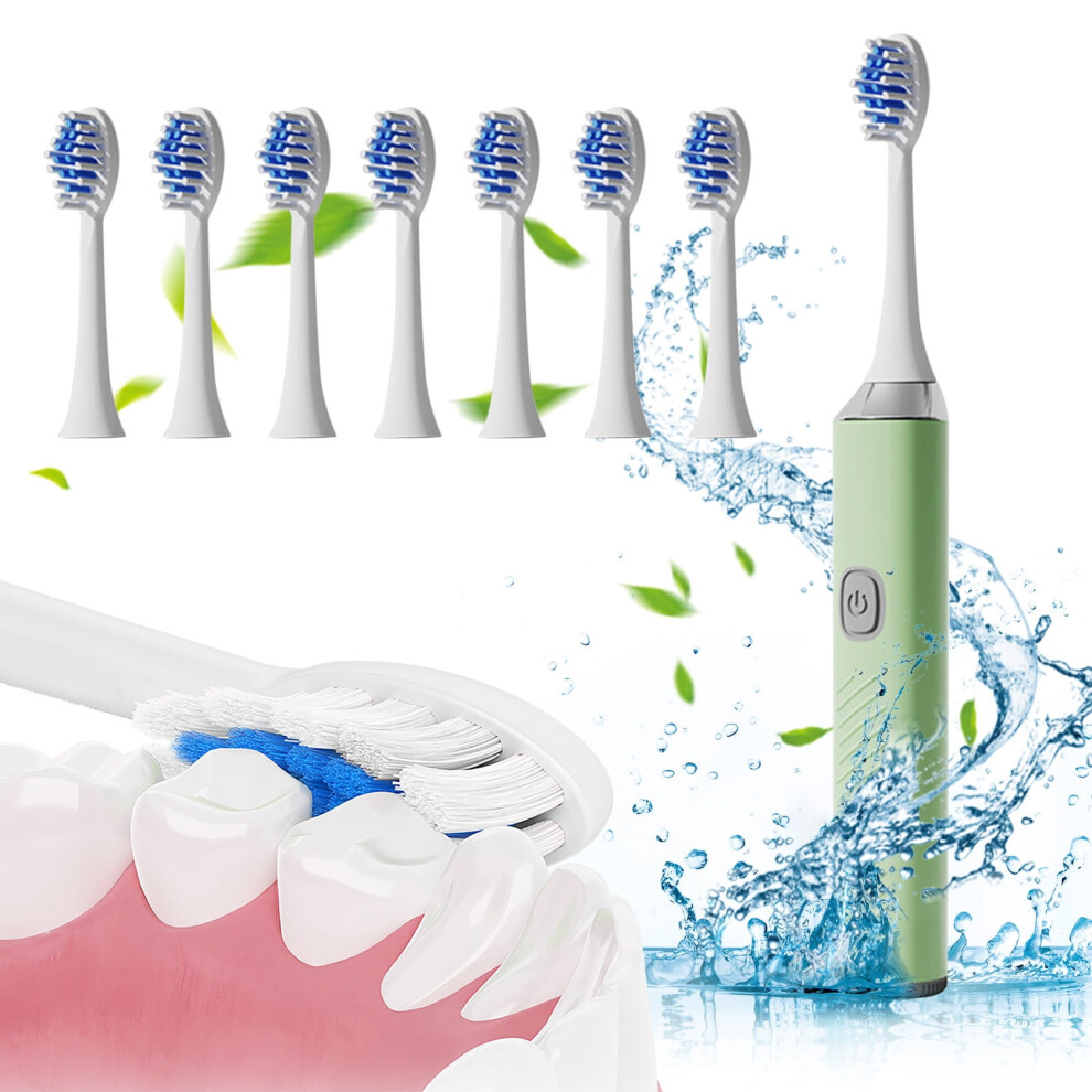 High-frequency toothbrush with soft bristles 8 brush heads