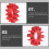 Red Silicone Drumstick Organizer 1 Pack 7