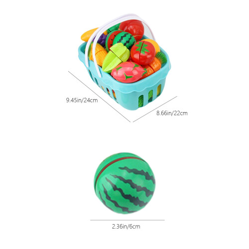 Christmas Fruit Cutting Playhouse Set with 47 Accessories 2