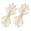 Rhinestone Shoe Charm Beige Bowknot 1 Pair 7