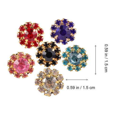 Metal Sewing Buttons Copper Assorted Colors 20pcs 1