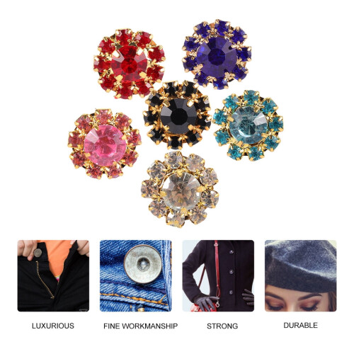 Metal Sewing Buttons Copper Assorted Colors 20pcs 2