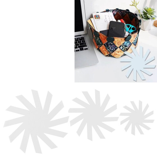 Storage Basket Cutting Ruler Transparent Spiral Template 1