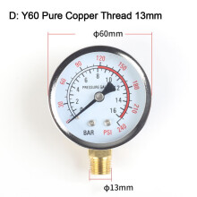 Y60 water pressure gauge 0-1.6 MPa