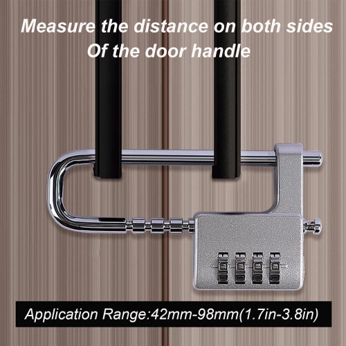 Cabinet Lock Stainless Steel U-Shaped Combination Padlock 2