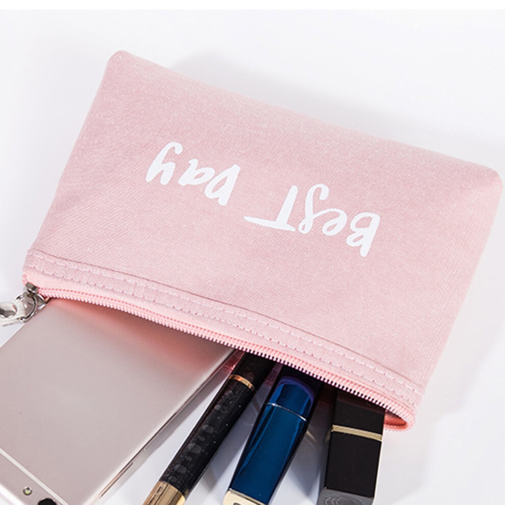 Travelwant cosmetic bag PU leather small makeup pouch with