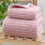 Fleece Towel Set Soft Absorbent 2-Piece Bath Face Towels 1