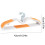 Short Neck Non-Slip Clothes Hangers Space Saving Thickened 3