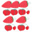 Strawberry-shaped sewing pin holder red 4