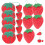 Strawberry-shaped sewing pin holder red 5