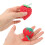 Strawberry-shaped sewing pin holder red 7