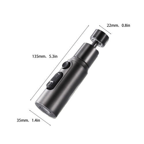 Universal Kitchen Faucet Extender with Rotating Foaming 2