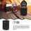 Black Camera Lens Case Synthetic Lightweight Durable 4.5 x 2