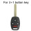 Key Case Shell Cover for Honda Civic Pilot Insight 2006 2