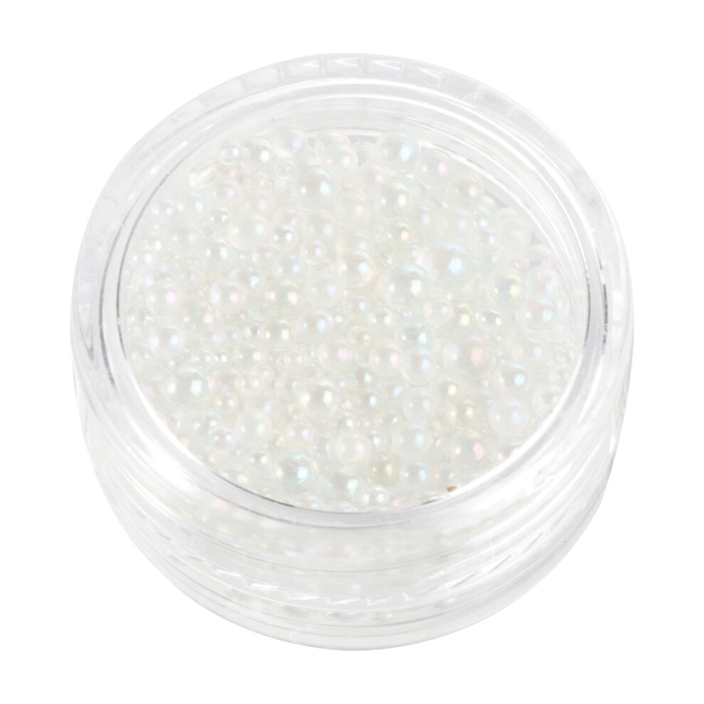 Mizh crystal nail art beads, non-porous glass, 1 box