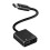 Mizh USB C hovedtelefonadapter USB Type-c til hovedtelefon og opladeradaptertilbehør 1