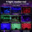 USB LED Rotating Star Night Light Lamp with 4 Colors and 9 4