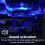 USB LED Rotating Star Night Light Lamp with 4 Colors and 9 6