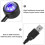 USB LED Rotating Star Night Light Lamp with 4 Colors and 9 7