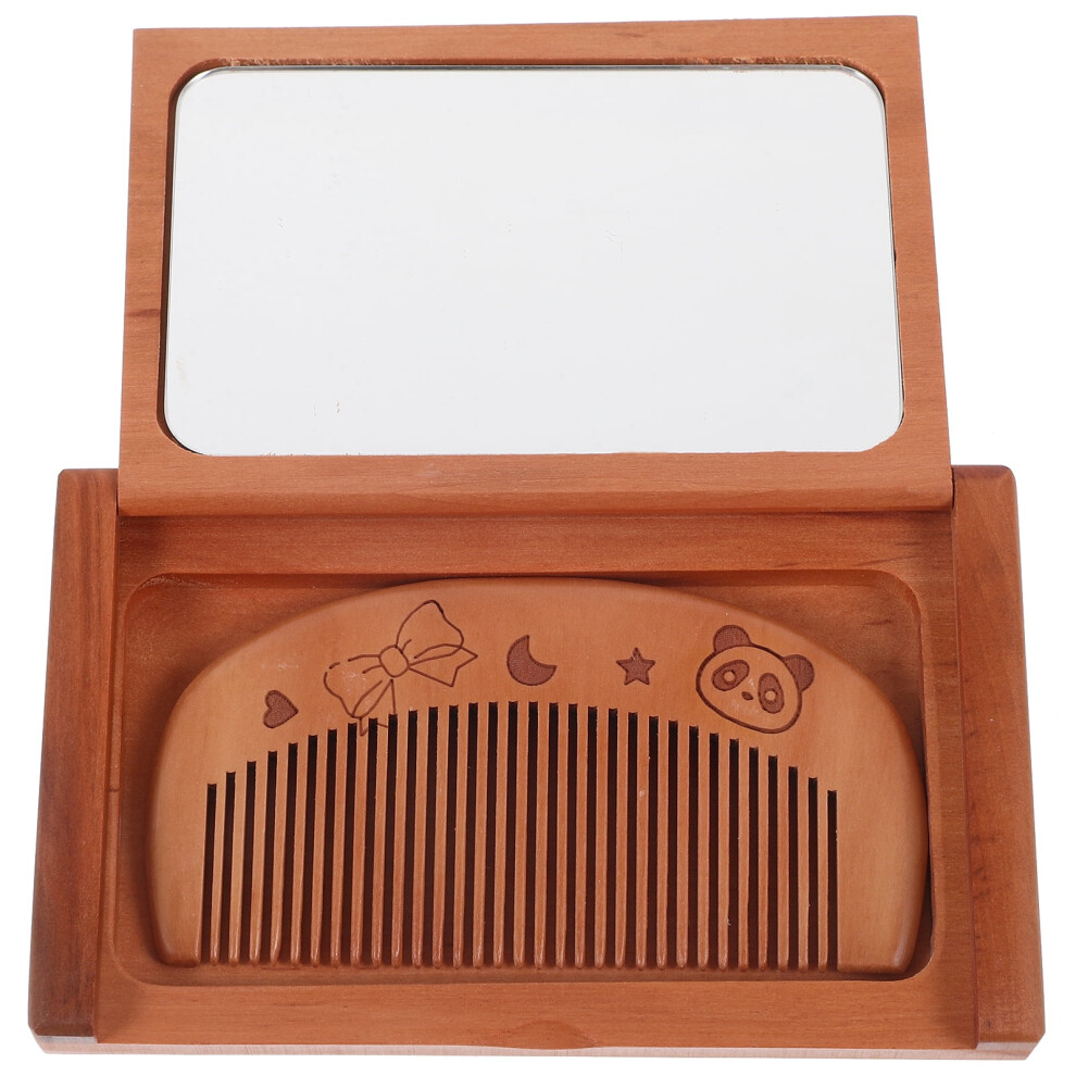 Folding Mirror Portable Compact Travel Mirror with Comb