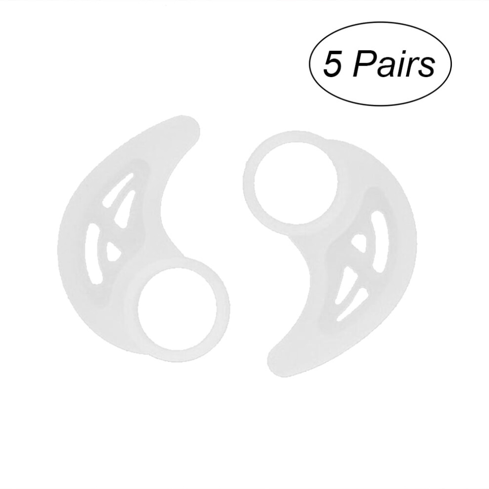 Mizh Silicone Earphone Earhooks Transparent 5 Pair White 9023022602060