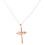 Koperen kruisketting voor dames (1 stuk) 5