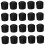 Foosball protective caps black plastic 20 pcs 4