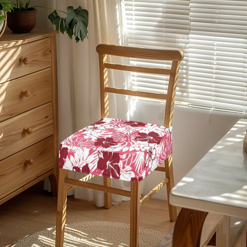 Hibiscus Monstera Mönstrade Sittskydd Rosa 2 st 2