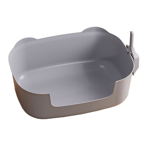 Open Cat Litter Box with High Sides and Low Entry 1