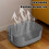 Open Cat Litter Box with High Sides and Low Entry 6