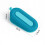Door Stopper Wedge Blue PVC Simple Design 1 Pack 2