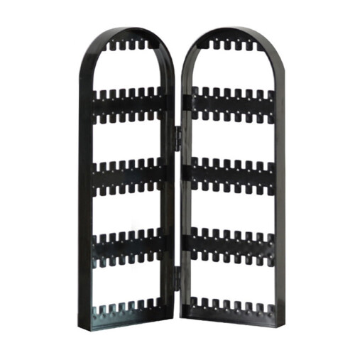 Limei earring holder organizer 4-tier foldable black 1