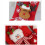 Julstrumpa med tomtedocka 45x20 cm vit fluffig 8