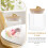 Glaskaffebehållare lufttät transparent 1-pack 8