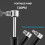 Black aluminum mini bicycle pump  portable 7