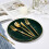 White and Gold Plastic Plates and Silverware Set for 30 3