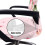 Stuhlhusse mit Kolibri-Hibiskus-Muster, rosa, Stretch 5