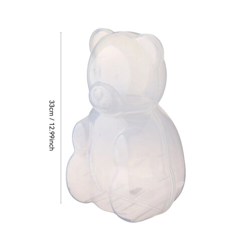 Gummibärsbehållare Transparent plastburk 1 st 2